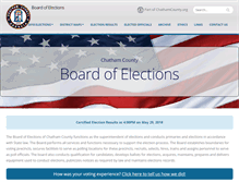Tablet Screenshot of elections.chathamcounty.org